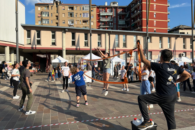 Festa dello sport 2024 di Sesto San Giovanni: il campo di open volley di Ad Astra