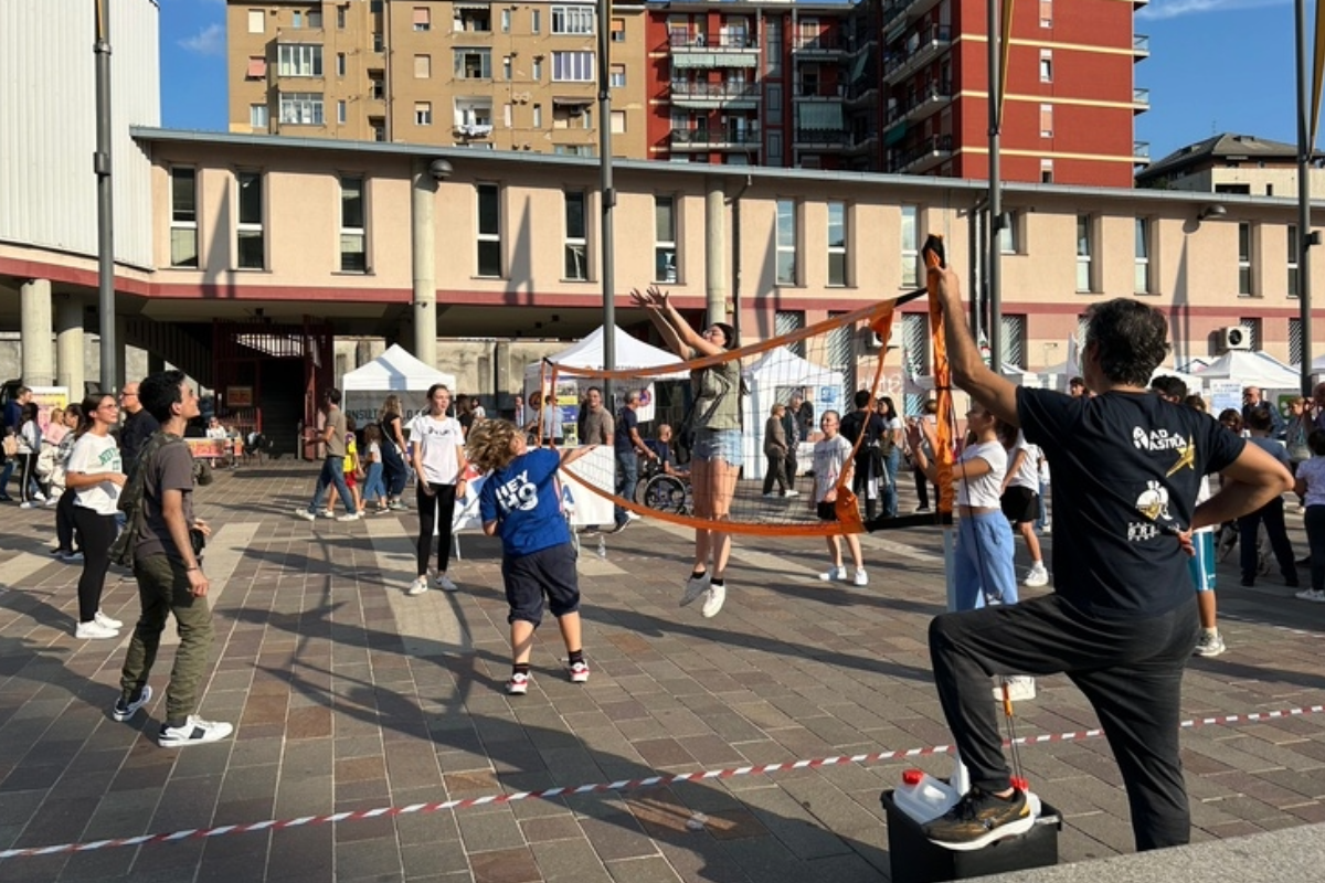 Festa dello sport 2024 di Sesto San Giovanni: il campo di open volley di Ad Astra